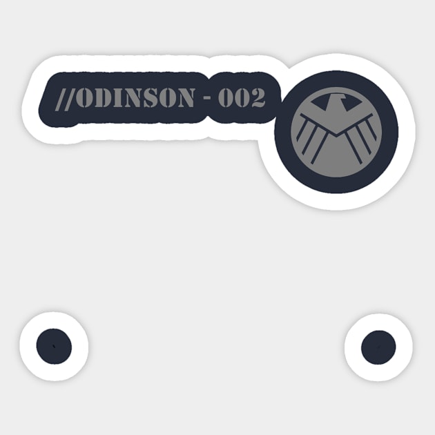 SHIELD TEE ODINSON Sticker by Super T's